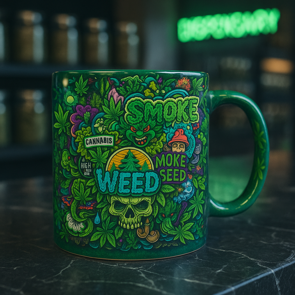 Cannabis Graffiti- Personalized Accent Mug