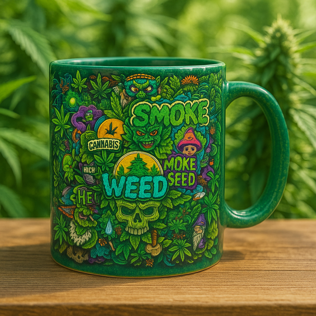 Cannabis Graffiti- Personalized Accent Mug