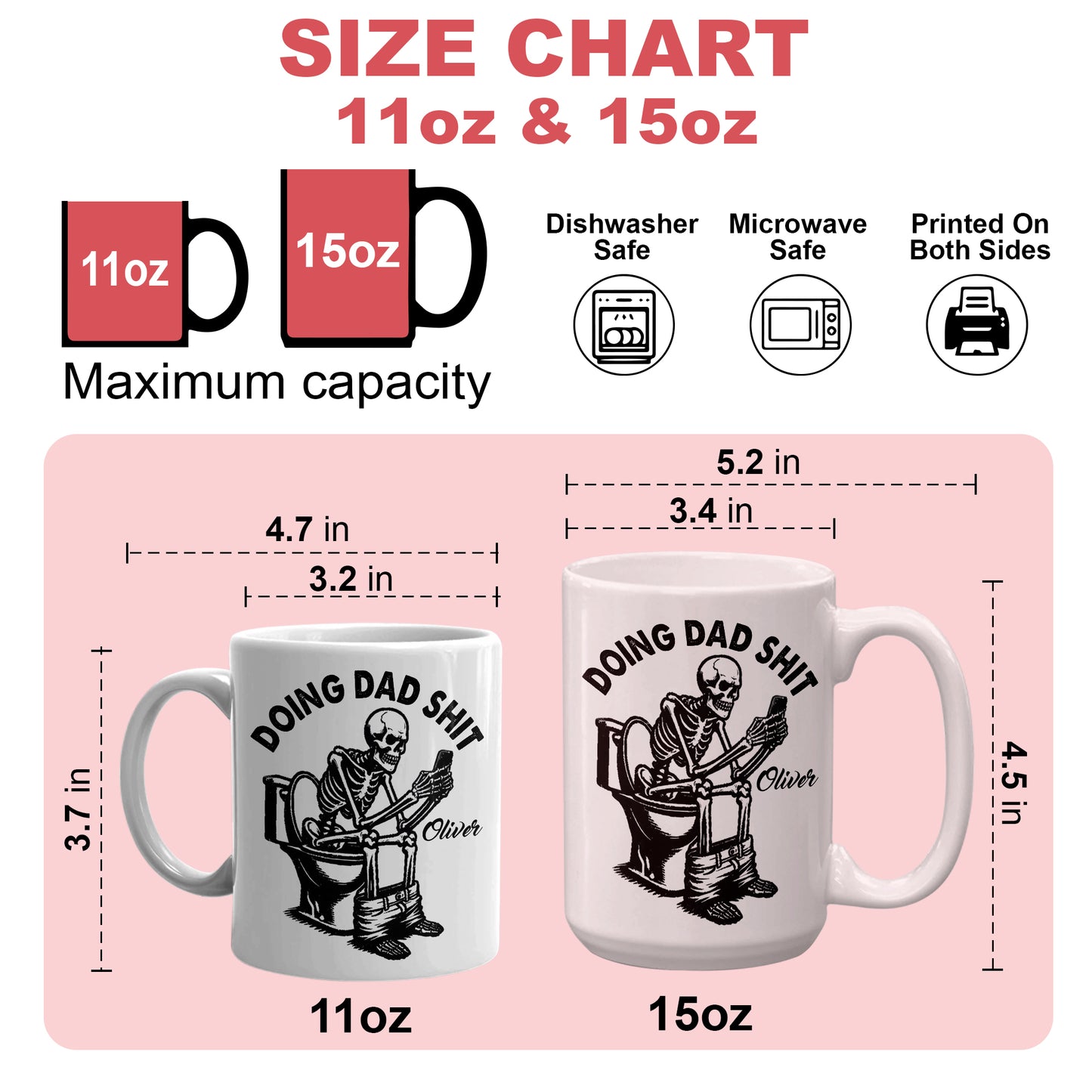 Doing Dad Shit - Personalized Ceramic Mug