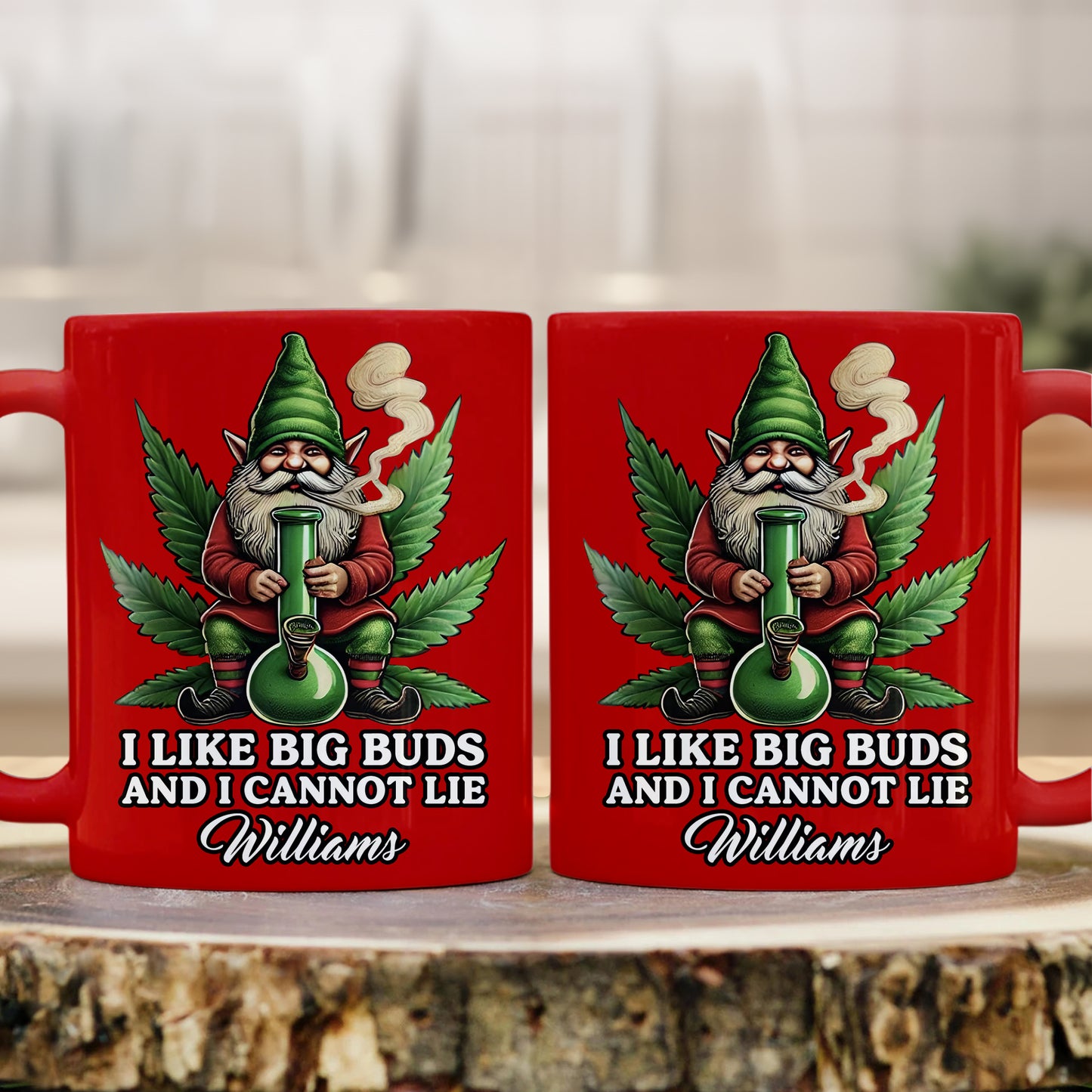 I Like Big Buds And I Cannot Lie - Personalized Accent Mug