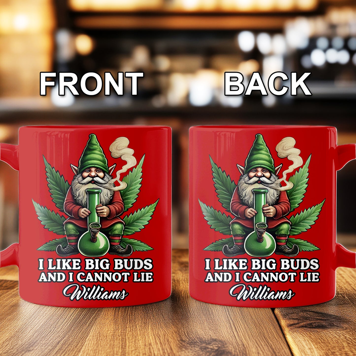 I Like Big Buds And I Cannot Lie - Personalized Accent Mug