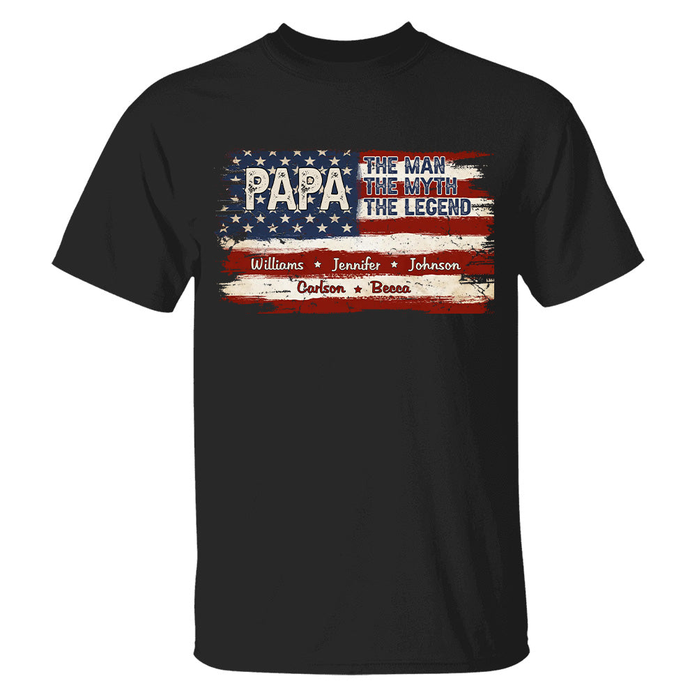 Papa - The Man, The Myth, The Legend - 2D Unisex T-shirt
