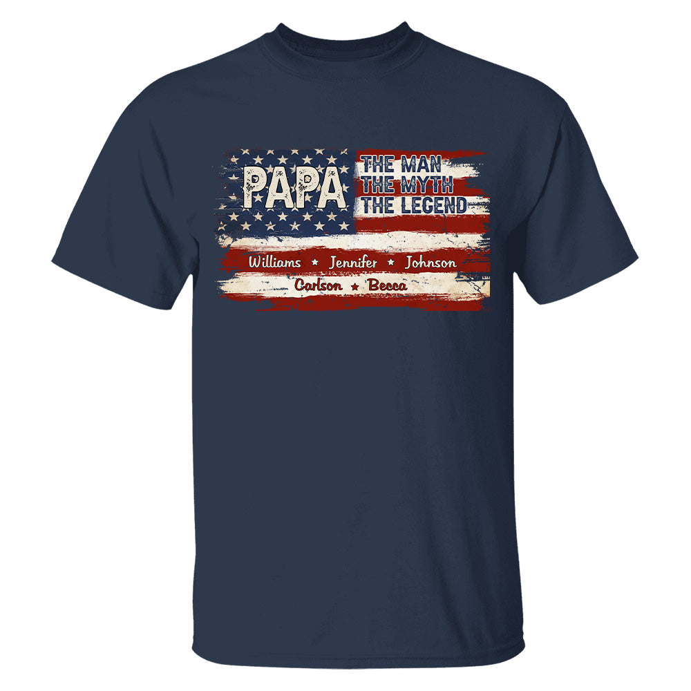 Papa - The Man, The Myth, The Legend - 2D Unisex T-shirt