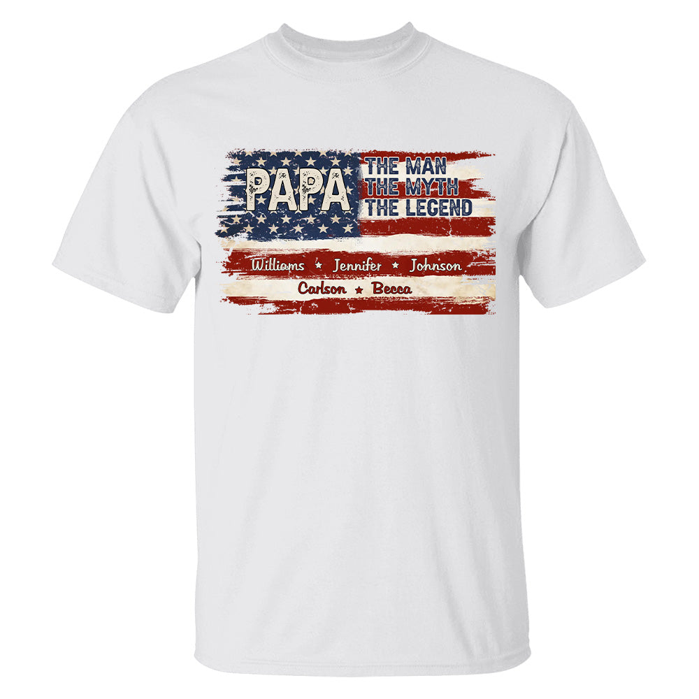 Papa - The Man, The Myth, The Legend - 2D Unisex T-shirt