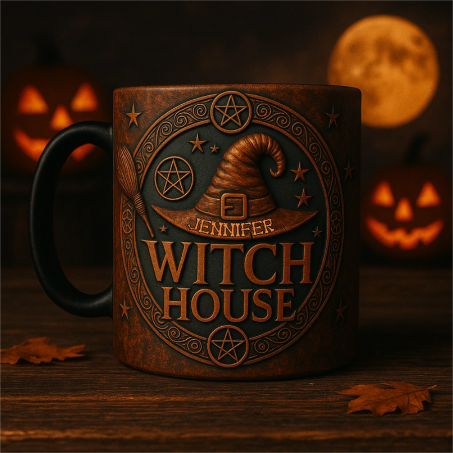 Witch House - Gift For You, Friend, Your Favourite Witch - Personalized Accent Mug