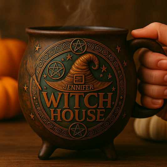 Witch House - Gift For You, Friend, Your Favourite Witch - Personalized Cauldron Coffee Mug