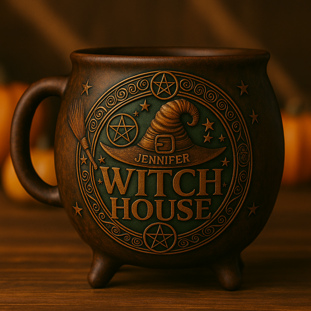 Witch House - Gift For You, Friend, Your Favourite Witch - Personalized Cauldron Coffee Mug