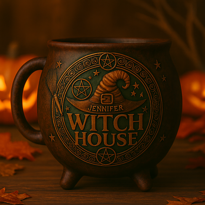 Witch House - Gift For You, Friend, Your Favourite Witch - Personalized Cauldron Coffee Mug
