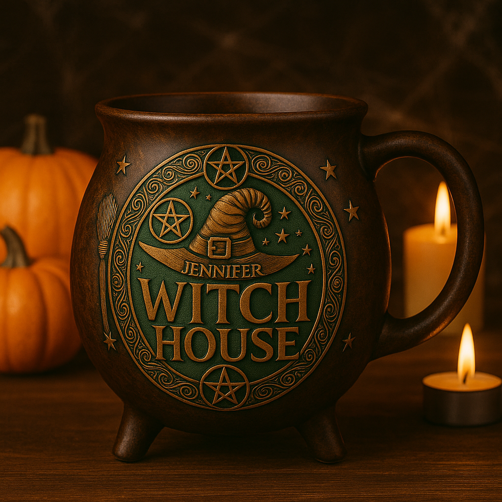Witch House - Gift For You, Friend, Your Favourite Witch - Personalized Cauldron Coffee Mug