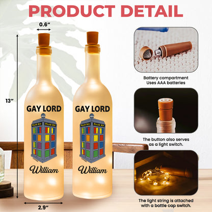 Gay Lord - Personalized Bottle Lamp