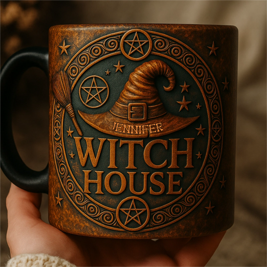 Witch House - Gift For You, Friend, Your Favourite Witch - Personalized Accent Mug