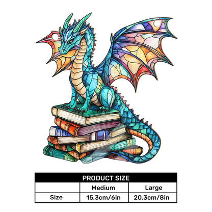Book Dragon - Personalized Window Hanging Suncatcher